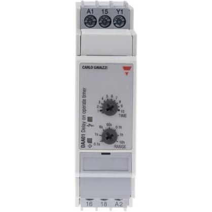 Carlo Gavazzi Timer di ritardo di accensione Montaggio su guida DIN, 8A, SPDT, Domotica