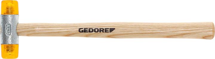 Actual product image Gedore Plastic mallet, Ø 22 mm, Replaceable heads made of cellulose acetate, Robust ash handle (157 g)