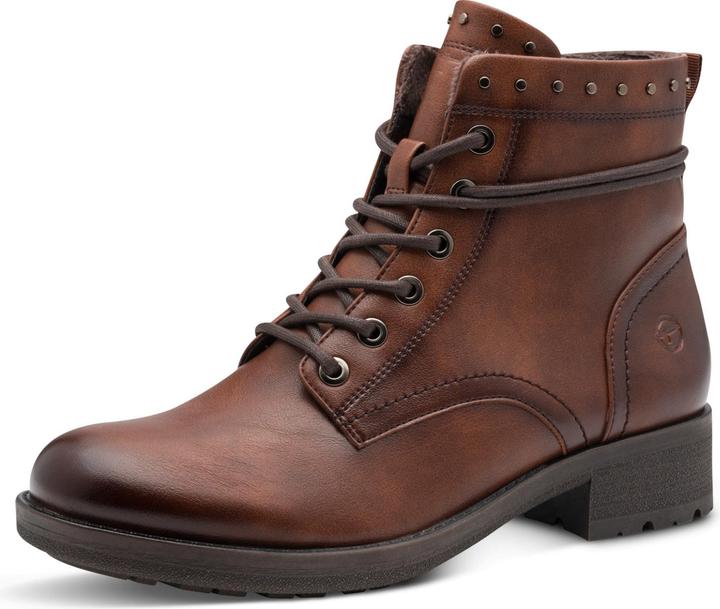 Actual product image Tamaris en cuir marron à lacets (41)
