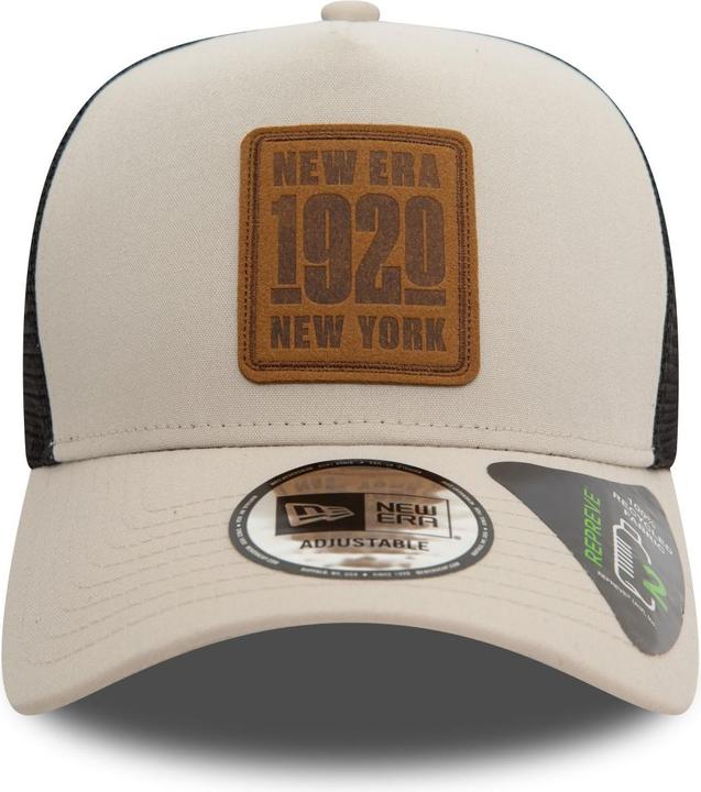 Produktbild New Era Repreve A-Frame Trucker Cap - BRAND PATCH stone (One Size)