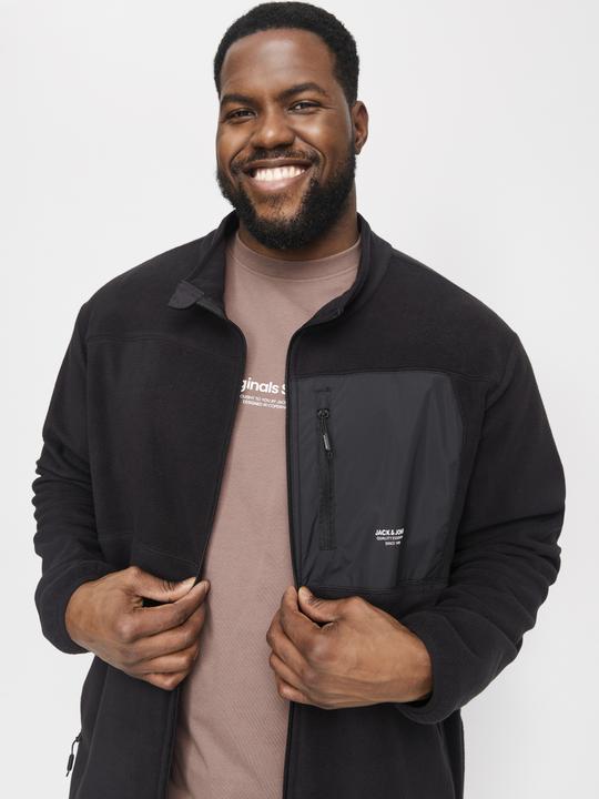 Produktbild Jack & Jones Plus Size Fleecejacke Fleecejacke (6XL)