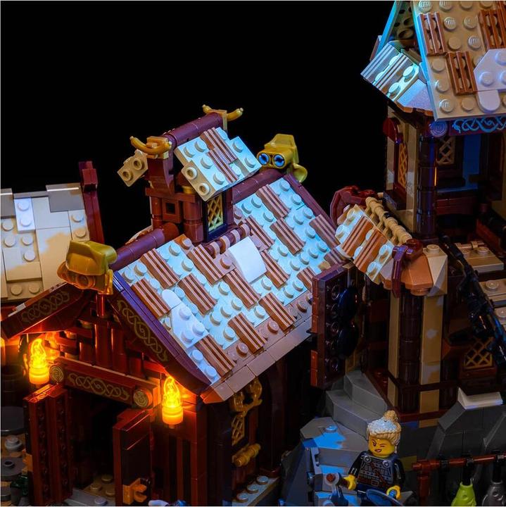 Produktbild Light my bricks LED Licht Set für LEGO® 21343 Wikingerdorf
