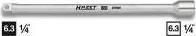 Produktbild HAZET Verlängerung 868-16 ∙ Vierkant6,3 mm (1/4 Zoll) ∙ Vierkant 6,3 mm (1/4 Zoll) (1/4")