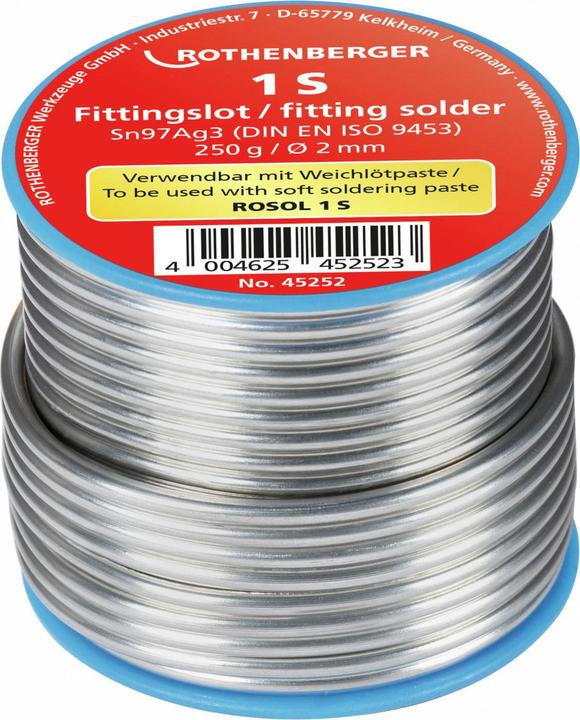 Produktbild Rothenberger Fittingslot 1S, 2mm, 250g, Spule
