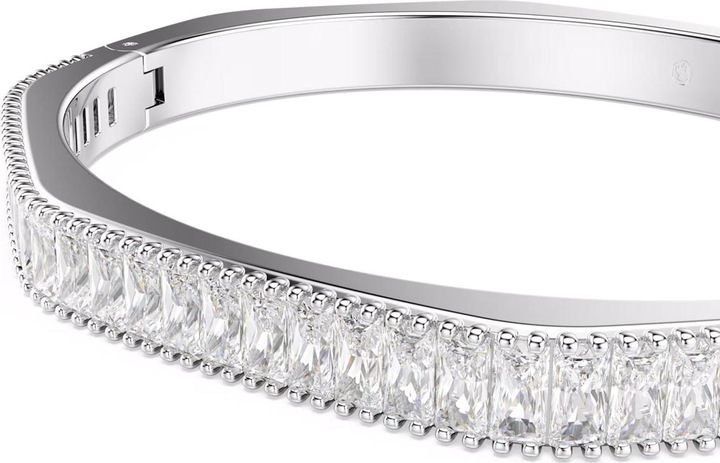 Produktbild Swarovski Matrix Armreif Baguette Schliff Weiss (18.50 cm, Swarovski Metall)