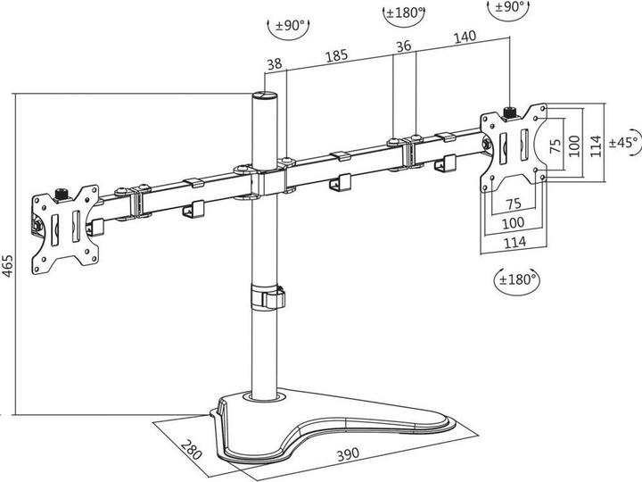 Produktbild LogiLink Tischhalterung (Tisch, 32", 8 kg)