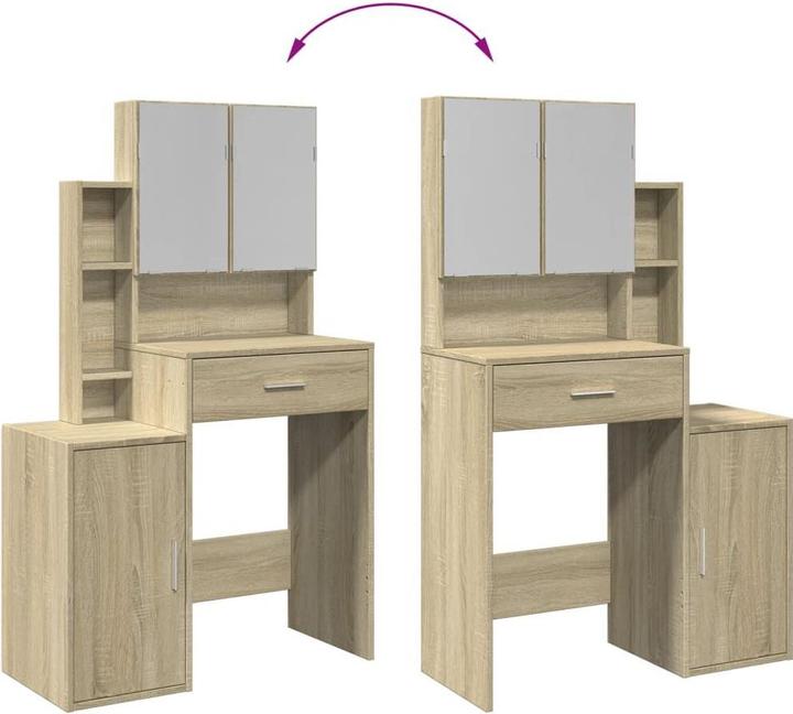 Produktbild vidaXL Schminktisch mit Schrank (80 x 35 x 132 cm)