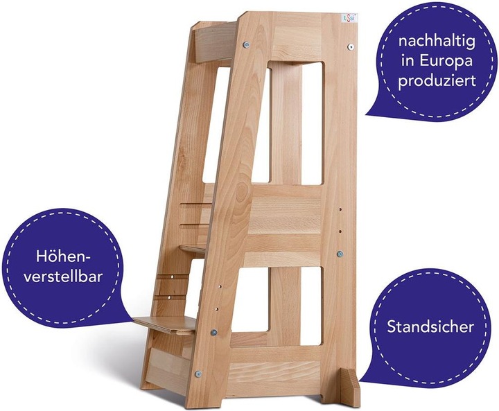 Actual product image Tissi Learning tower Felix with anti-slip mat set