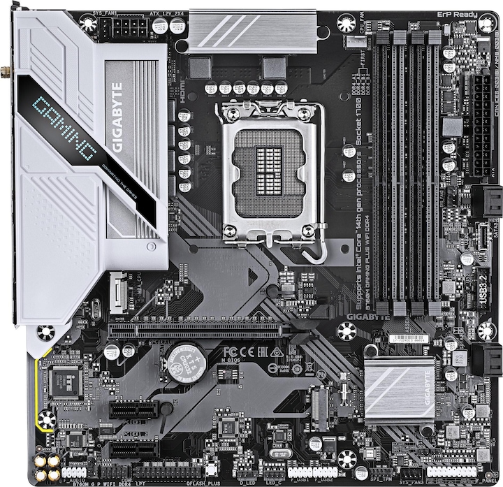 Produktbild Gigabyte B760M Gaming Plus WIFI DDR4 (LGA 1700, Intel B760, mATX)