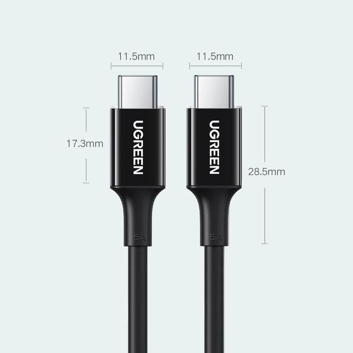 Image du produit Ugreen USB C – USB C (2 m, USB 2.0)