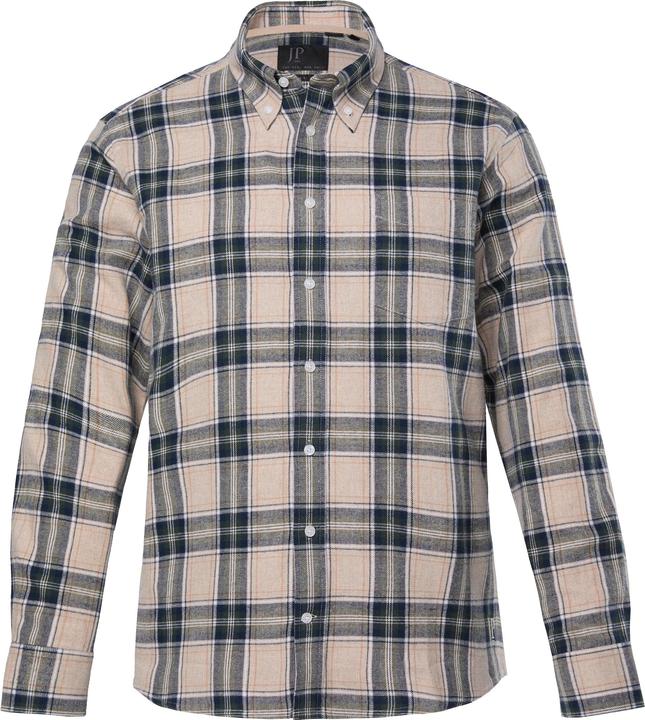 Produktbild JP1880 Karo-Flanellhemd, Langarm, Buttondown-Kragen, Modern Fit (XL)