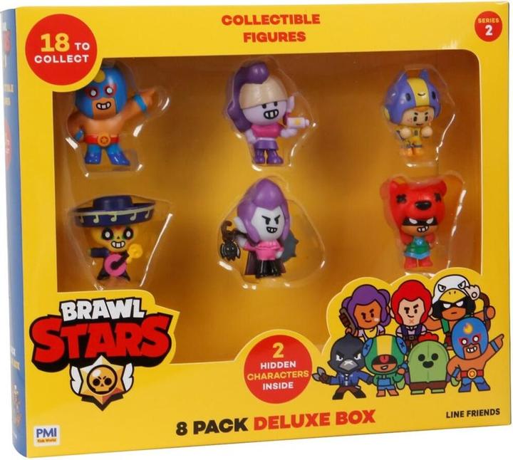 Produktbild Pmi Kids World Brawl Stars S2 Figures -8 Pack Deluxe Box Ver.B