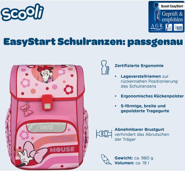Produktbild Scooli EasyStart Schulranzen Set,5tlg Minnie Mouse (19 l)