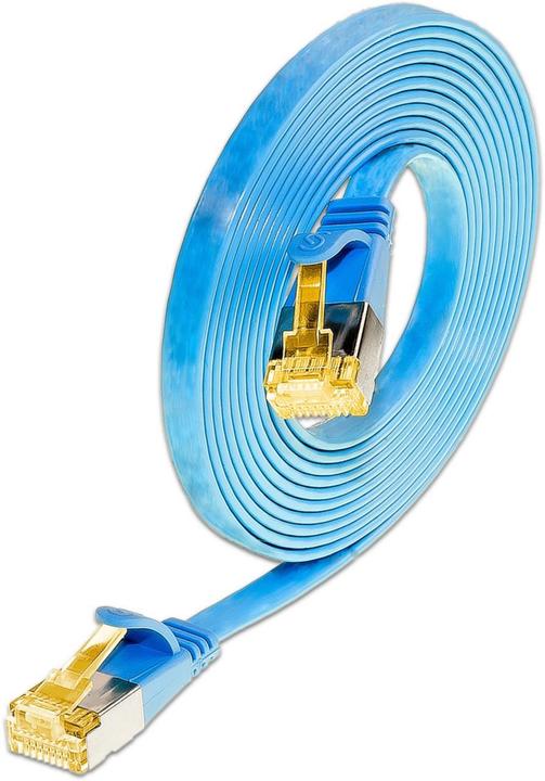 Actual product image Wirewin Slim patch cable: U/FTP, 7.0m, blue (U/FTP, CAT6a, 7 m)