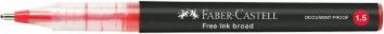 Produktbild Faber-Castell Free Ink Tintenroller grau 1,5 mm, Schreibfarbe: rot, 1 St. (1x)