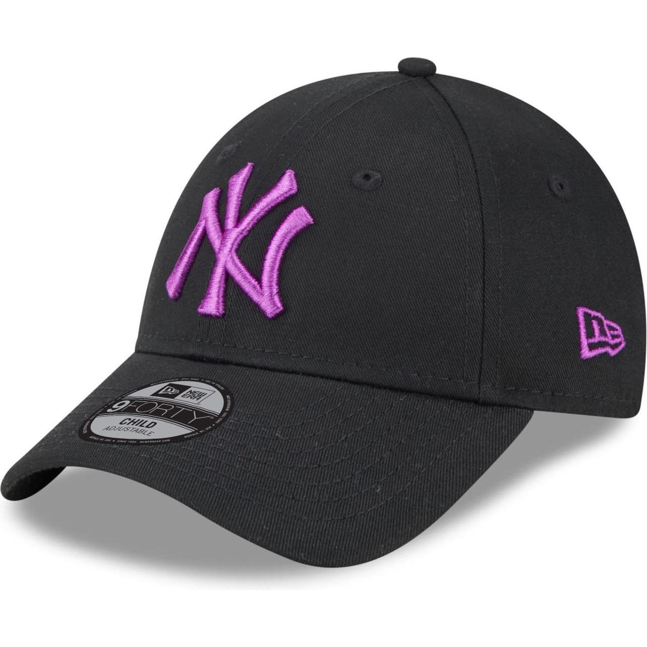 New Era, Jungen, Cap, 9Forty Kinder Cap - New York Yankees schwarz - Child, Schwarz, (53, 52 C, 54 C)