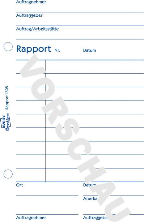 Produktbild Avery Rapport (100 x)