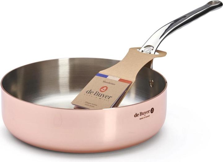 Immagine prodotto de Buyer prima matera (Padella per friggere, Acciaio inossidabile, Rame, 24 x 7.50 cm)
