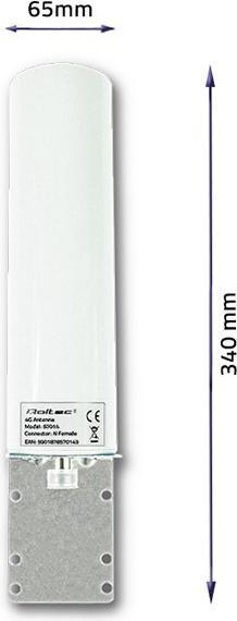 Produktbild Qoltec 57014 Netzwerk-Antenne Omnidirektionale Antenne 30 dBi (4G)