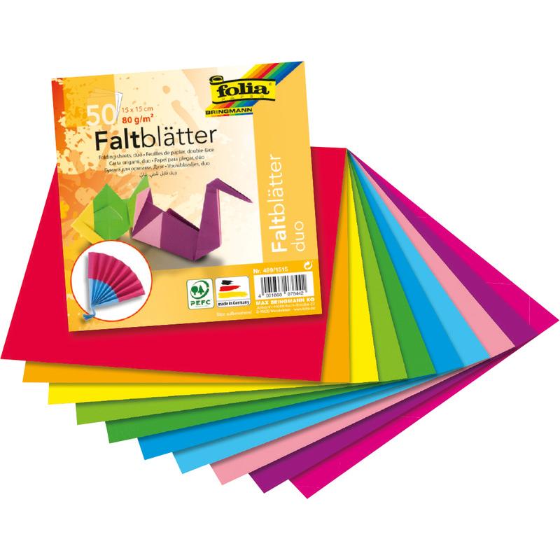 Thumbnail - Folia, Bastelpapier, Faltblätter Duo (80 g/m², 50 x)