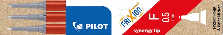Produktbild Pilot FriXion Refill Point Set Set à 3 (Ersatzmine, Rot, 0.25 mm)