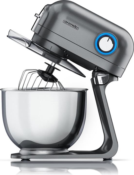 Produktbild Arendo Küchenmaschine, Knetmaschine mit 5L Edelstahlschüssel inkl. 3 Rührwerkzeuge, Rührmaschine mit 1200 W (1200 W)