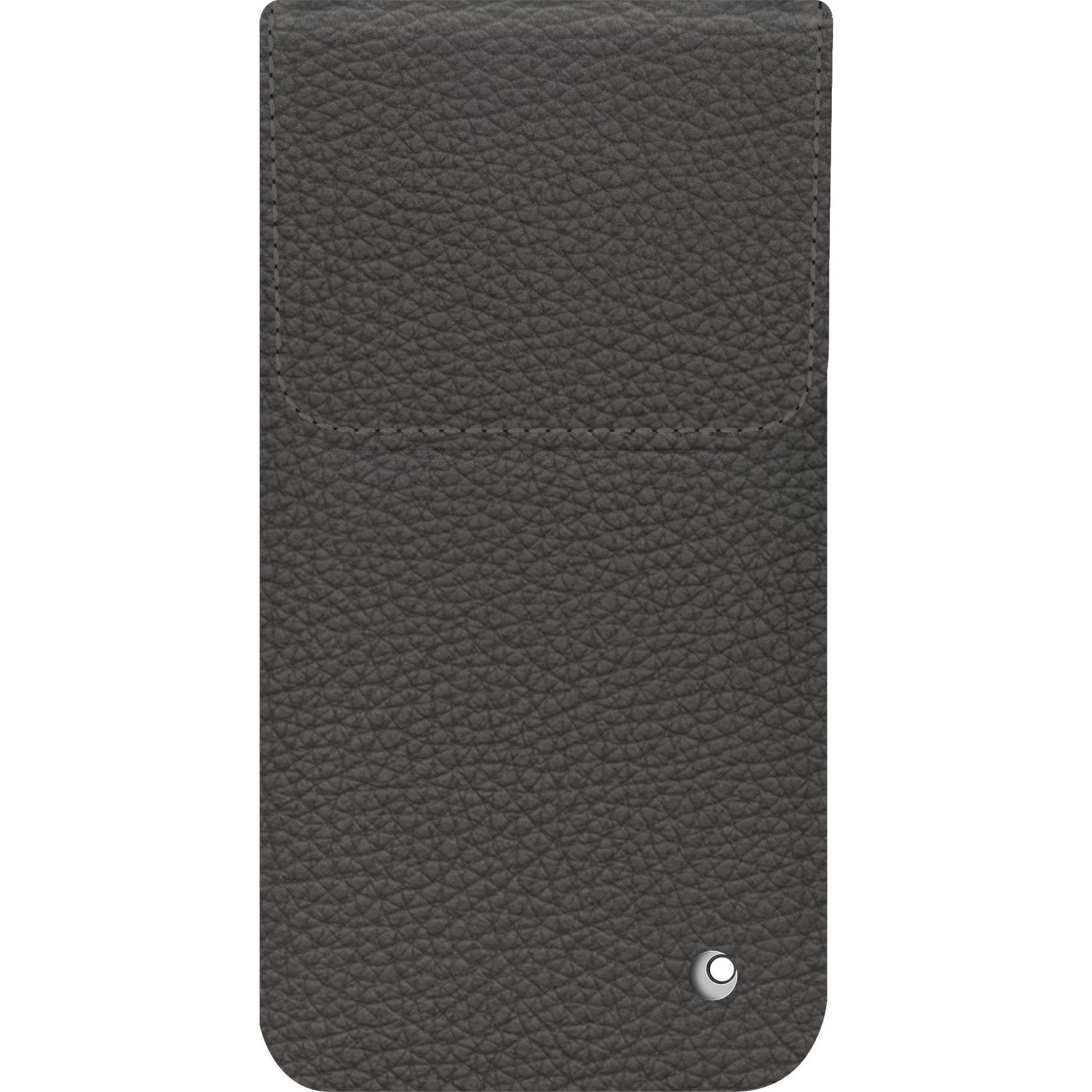 Noreve Lederschutzhülle (Apple iPhone 16), Smartphone Hülle, Grau