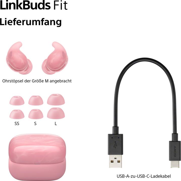 Actual product image Sony LinkBuds Fit (NC, 5.50 h, Wireless)