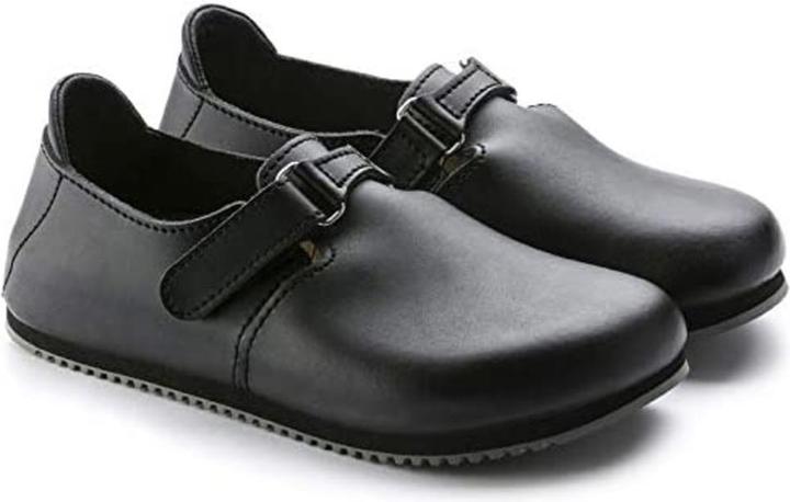 Actual product image Birkenstock Clog Linz Superlauf, natural leather, black, normal, size 37 (37)