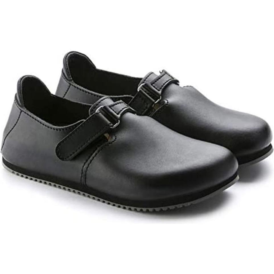 Birkenstock, Herren, Hausschuhe, Clog Linz Superlauf, Naturleder, schwarz, normal, Grösse 37, Schwarz, (37)