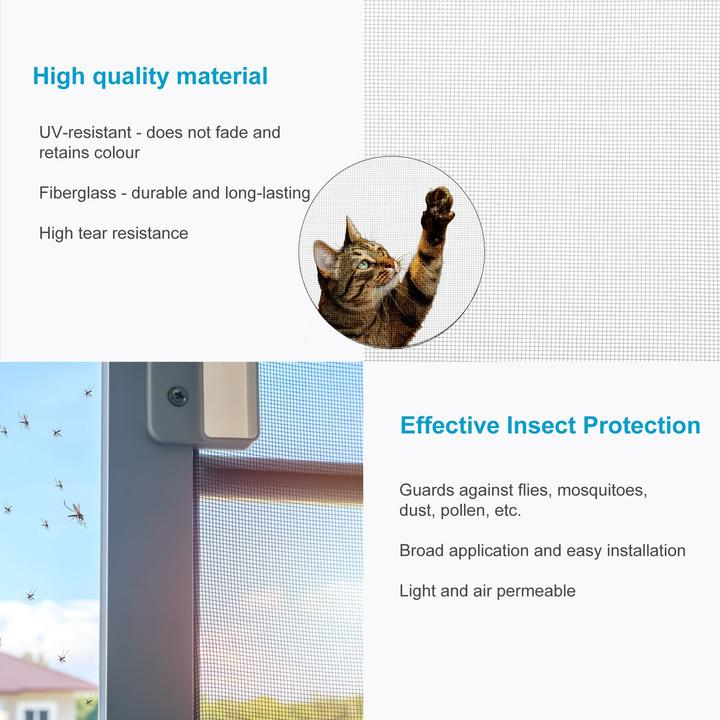 Actual product image Intirilife Fly Net in White Width 150cm (150 x 0.1 cm)