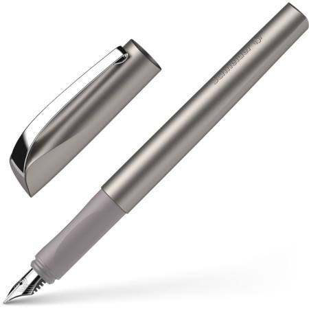 Actual product image Schneider 168621 Ceod Shiny fountain pen (right- and left-handed, M-nib, incl. ink cartridge royal blue) (Graphite, Graphites, 1 x)