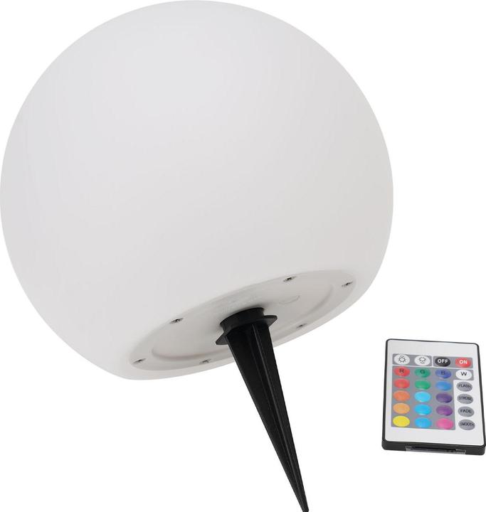 Actual product image Casativo 4er-Set LED-Leuchtkugel mit Fernbedienung, solarbetrieben, RGBW, 60 Lu, IP67, Ø 30 cm (60 lm, IP67)