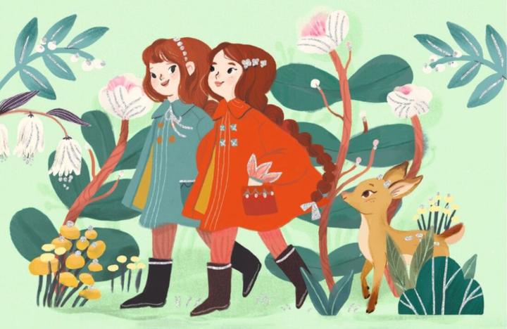 Produktbild Djeco Einladungskarten-Set Gartenfreundinnen