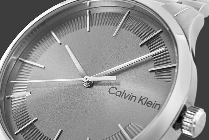 Actual product image Calvin Klein CK25200036 Unisex Horloge - Mineraalglas - Roestvrijstaal - Zilver - 40 mm - Quartz - Vouw/Vli (Analogue wristwatch, 40 mm)