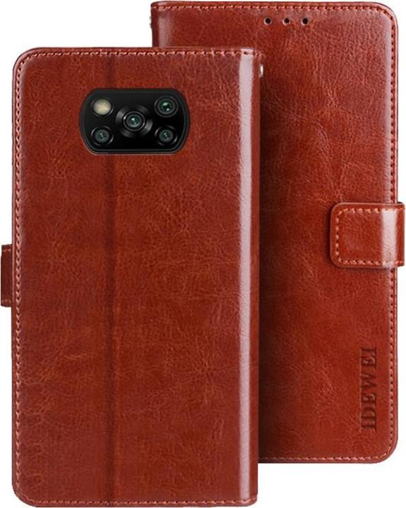 Produktbild Cover-Discount Xiaomi Poco X3 - Leder Etui Hülle braun (Xiaomi Poco X3)