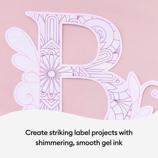 Productafbeelding Cricut Glitter Gelpennen 10-pak Regenboog + Roze Bruin Zwart (P)