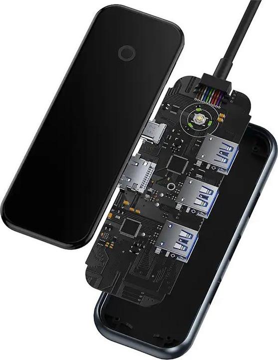 Produktbild Baseus AcmeJoy 5-Port Type-C HUB AdapterType-C to HDMI*1+USB3.0*2+USB2.0*1+Type-C PD&Data *1Dark Gray (USB-C, 5 Ports)