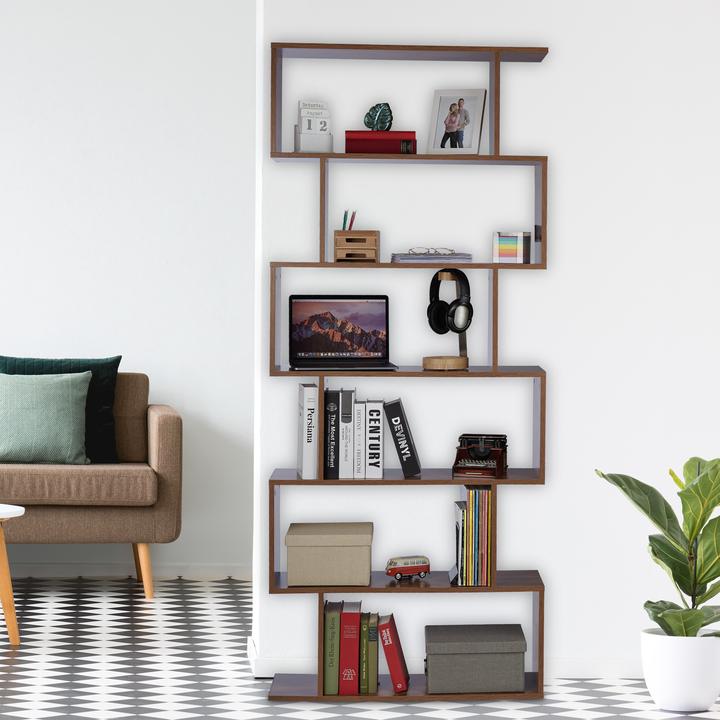 Actual product image Relaxdays Bookshelf (80 x 23 x 190.5 cm)