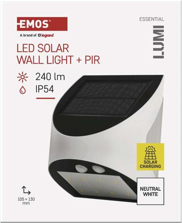 Produktbild Emos LED-Leuchte LUMI mit PIR, neutralweiss