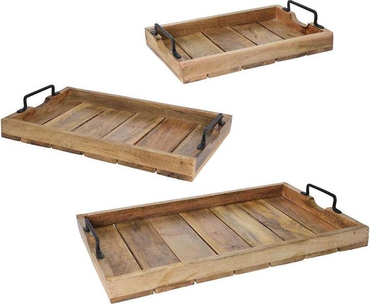 Actual product image Fs-Star Tray wood 3pcs.
