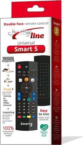 Image du produit G.B.S. Elettronica Smart 5 RF Wireless TV Remote Control Buttons (Boutons de télécommande TV sans fil) (Télécommande universelle, Fréquence radio (RF))