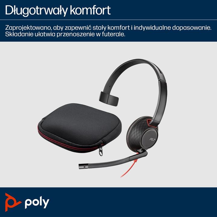 Produktbild Poly Blackwire 5210 + 3.5mm Plug + USB-C/A Adapter (Kabelgebunden, USB-C, Microsoft Teams)