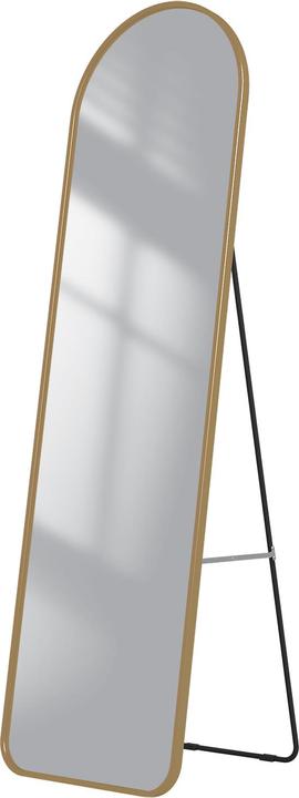 Emke Bogen Standspiegel mit Rahmen aus Aluminium, 40*140cm, Gold