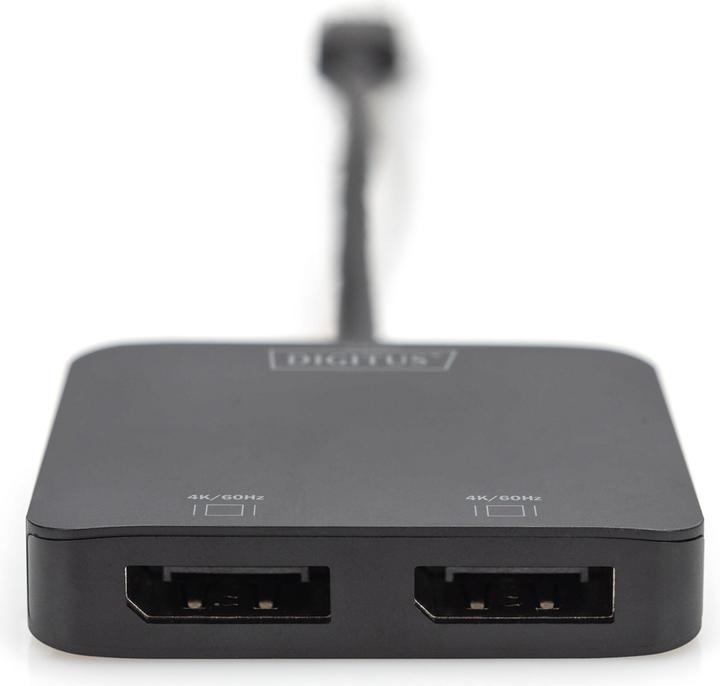 Actual product image Digitus 2-Port-Video-Hub USB-C->2x Displayport (USB-C, 5.51 cm)