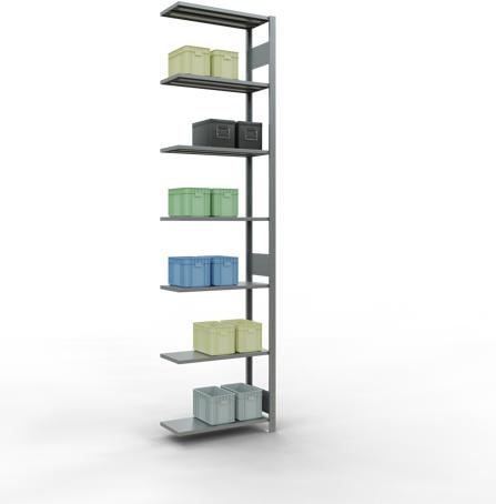 Actual product image Schulte Lagertechnik MULTIplus150 boltless add-on bay system with length bolts