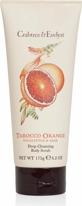 Actual product image Bruno Vassari Crabtree and Evelyn Tarocco Orange Eucalyptus and Sage Body Scrub 175g