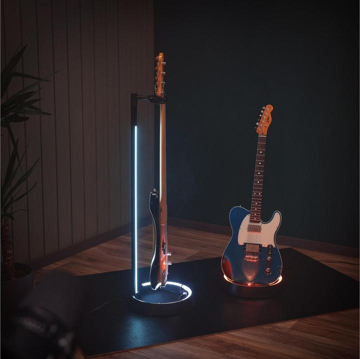 Produktbild Gravity GS LS 01 NH B - Guitar GLOW STAND®, Neckhug (E-Bass, E-Gitarre)