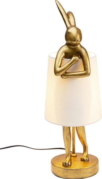 Image du produit Kare Design Lampe de table Animal Rabbit or/blanc 50cm (E14)