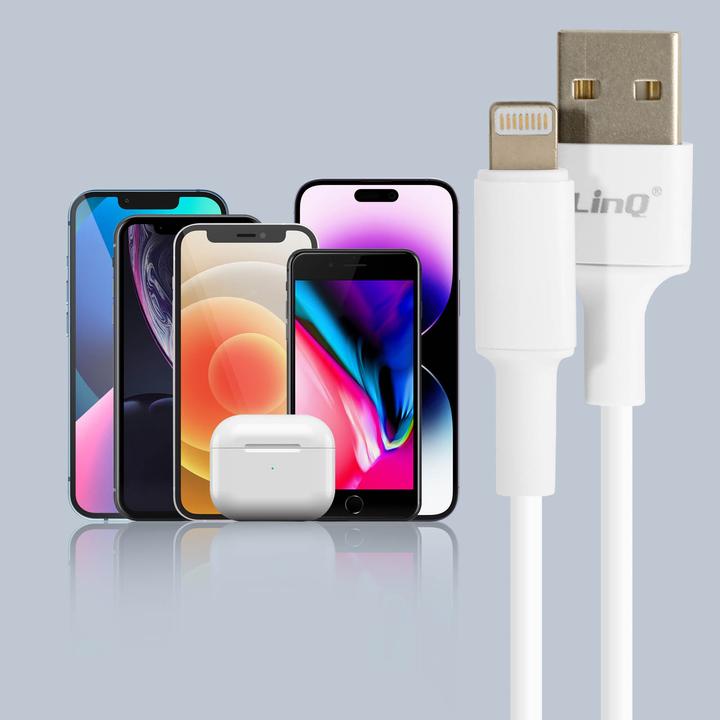 Actual product image LinQ i9-3M USB / Lightning cable (3 m)